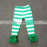 Boutique Children St. Patrick's Day Clothing Baby Girls Shamrock 2 Pcs Clothes Cute Green Clover Tunic Top and Legging Outfit thumbnail-5