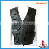Fashion Leather Hunting Shooting Vest Pattern for Men