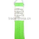 Abrasion Resistant Green Cheap Flat Denim Shoe Laces