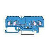 800V 18A Power Distribution Spring Cage Terminal Block , Front-Entry Type