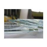 Pencil , flat polish , round corner edge Ultra Clear Glass for stair balustrade