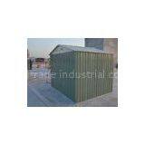 Small Zinc Steel Powder Coated Apex Metal Shed For Tools Storage / Car Garage 6x8