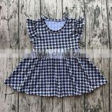 Boutique baby girls flutter trendy party dress ruffle kids summer clothes dress children one pc outfit