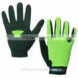 Green Mesh Breathable Cycling Outdoors Training Gloves /unisex at 6 Color Cylcing Motor Full Finger Gloves