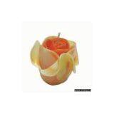 Rose Candle - Orange Colour thumbnail-1