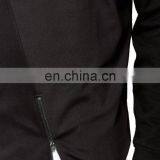 High Quality Blank Long Sleeve Hoodies Side Zipper Black Hoodies Men Sweatshirts thumbnail-4