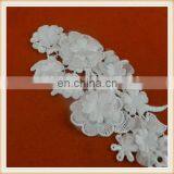Hot Sale Wholesale Artificial Flower Lace Design Neck Patches White Neck Collar for Garment thumbnail-5