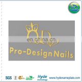 Customized Design Gold Metal Stickers Decorative Logo Stickers
