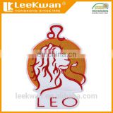 Popular lovely LEO embroidery patch with stick-on backing