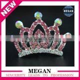 Korean Style Bridal Tiaras Alloy Crystal White Rhinestone Crown Hair Combs