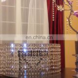 Round Crystal Chandelier Cake Stand
