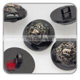 New Products Rose Gold Black Plastic Gittle Resin Buttons for Garment thumbnail-1