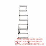 Aluminum double sided ladder 8 steps