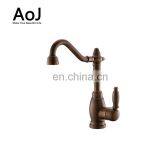 Brass Titanium Gold Brass Pull Down Kitchen Faucet With Retractable Pull Out Wand thumbnail-3
