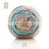 High Quality Rainbow Cake Yarn Fancy Knitting Yarn Blended 2.03NM Cotton Yarn Rainbow thumbnail-6