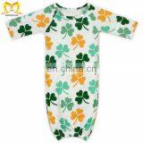 Children New Bear Printed Adorable Newborn Long Sleeping Bags Clothing Wholesale Baby Girls Boutique Sleeping Gown thumbnail-6