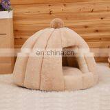 OEM Brand FBA Service Breathable Mongolian Yurt Shaped Pet Dog Cat House Bed With Removable Cushion Inside thumbnail-7