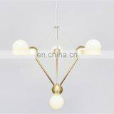 Modern Industrial Art Deco Metal Glass Ball Round Led Ceiling Chandelier Pendant Lamp thumbnail-5