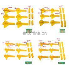 12Pcs/Set Tyre Nylon Mount Demount Machine Accessories Head Insert Rim Protector Tyre Changer Rim Protectors Yellow thumbnail-4