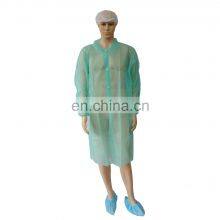 Visitor Gown Disposable Green Laboratory Jacket With Elastic Jacket Anti Dust Hospital Uniform