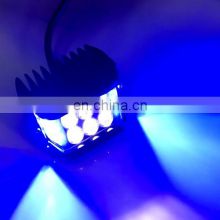 LED6496 LED WORK LIGHT Aluminum Alloy led spotlights driving lights Imitation 48W white and blue flash 9-48V LANTSUN