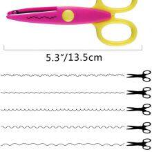 Colorful Paper Edge Scissor Set for Teachers Crafts Scrap Booking Kids Crafting Zig Zag Scissors thumbnail-3