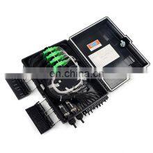CE 16 Core Outdoor IP 65 FTTH FAT Black Fiber Optical Distribution Nap Box thumbnail-2
