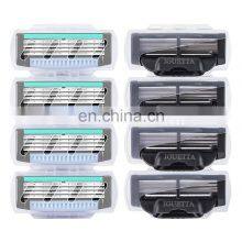 4 Cartridges Shaving Blade For Men Blister Card Packaging Customized Lable Men Replace Razor Blade Germany Blade Sharp GF-0281 thumbnail-2