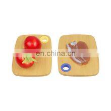 Small Organic Bamboo Wood Cutting Board Set Fruit Cutting With Hole thumbnail-4