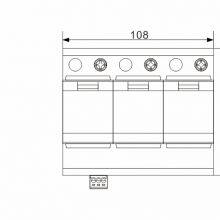 BRPV3-1000-20 Solar Voltage Suppression Lighting Arrester for Solar Panels pv Surge Protection Spd 1000v dc t1 t2 thumbnail-2