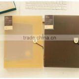 A4 Trasprent /frosted Fashion Plastic File Box With Fastener Suitable for Office thumbnail-6