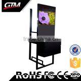 55 Inch Attractive Promotion Cosmetic Display Rack Player Ad Tv Stand