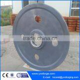 Wholesale Casting and Forging Iron Flying Wheel,V-Belt Pulley Wheel With Bearings thumbnail-4
