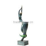 Old Finish Bronze Abstract Lady Figure