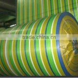 green and blue plastic woven tarpaulin&striped cloth in roll