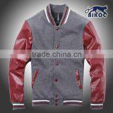 Custom Plain Varsity Jackets With Leather Sleeve Baseball Jacket thumbnail-3