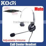 Hot sell RJ11 corded headset, noise canceling corded headset
