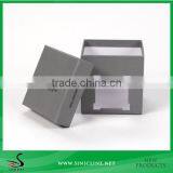 Sinicline Small Cube Decorative Cardboard Boxes With PVC Window