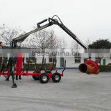 Forest Equipment, Log Trailers With Grapple ,telescopic Crane With Cheaper Price thumbnail-4