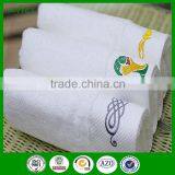 GaoYang Towel Factory100% Cotton Dobbby White Hotel Towel Embroidery Logo Hotel Gift Face Towel thumbnail-2