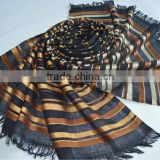 Stripe Silk wool Shawls