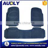 Universal Fit Diamond Design Black Large Automotive Runner PVC Rubber Car Mat thumbnail-1