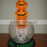 DJ-XT-52 Haunted Inflatable Halloween With Ghost Raise Three Pumpkins for Commercial Use thumbnail-2
