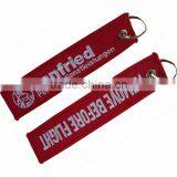 Custom Made High Quality Airlines Pilot Embroidery Jacqaurd Keyring Keychain Gift and Promotion thumbnail-4