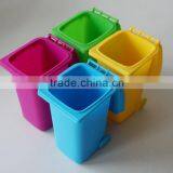 BT05B Colorful Desktop Plastic Mini Trash Can Pen Holder thumbnail-4