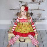Hot Sale Summer Fashion Ruffle 2pcs Colorful Wholesale Baby Clothes thumbnail-5