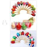 Hot selling wooden maraca toy,musical maraca toy,musical toy