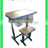 Adjustable School Desk and Chair School Furniture School Desk With Bench HXZY045 thumbnail-1