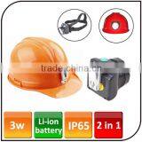 2000mAh Rechargeable Li-ion Battery Safety Helmet Light Cree Led Mining Helmet Light for Hunting Camping Fishing thumbnail-1