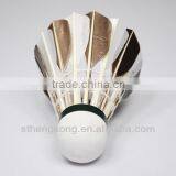 Export Malaysia Improve the Ability to Respond /best Black&white Goose Feather Shuttlecock for Training